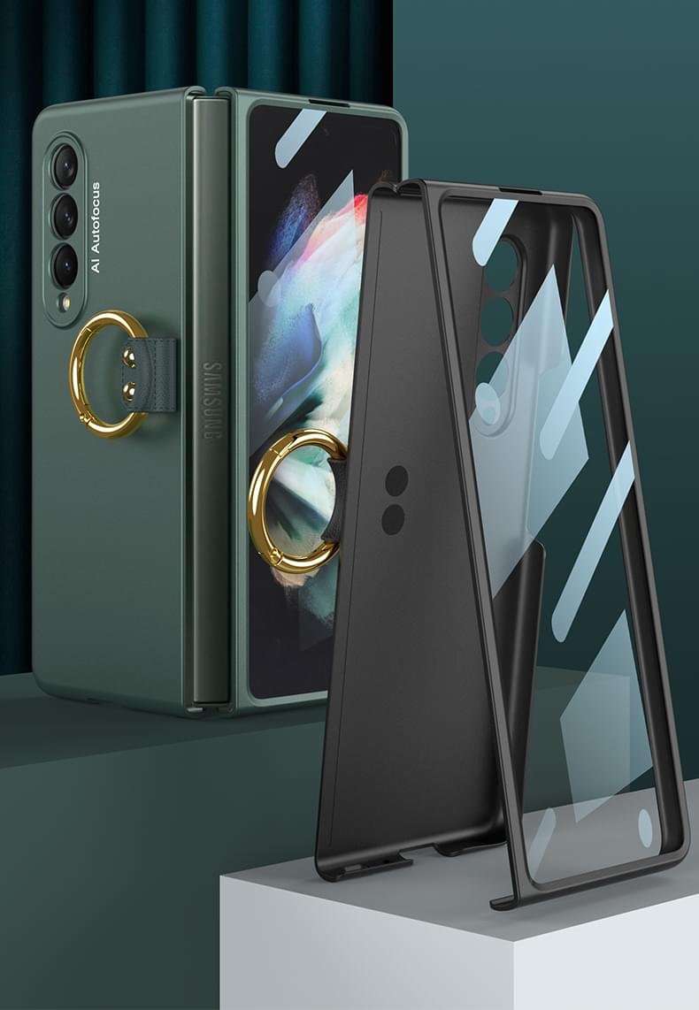 Luxury Premium Key Ring Shockproof Armor Case Cover For Samsung Galaxy Z Fold Series