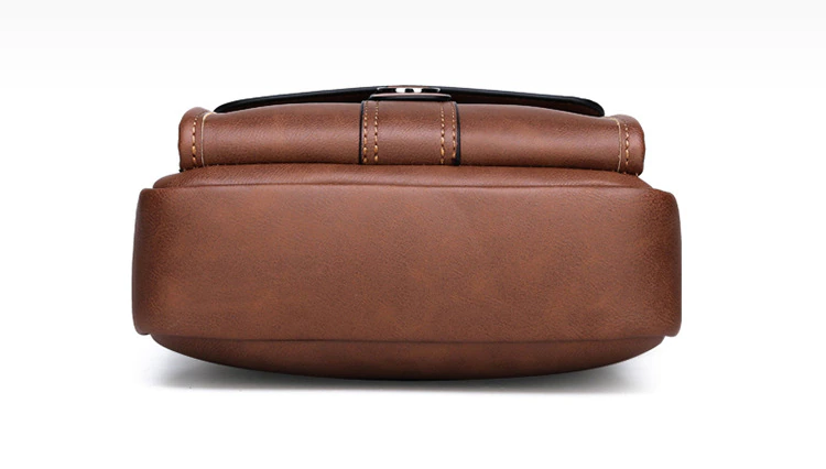 Luxury Brand Vintage Leather Messenger Shoulder Bag - Image 11