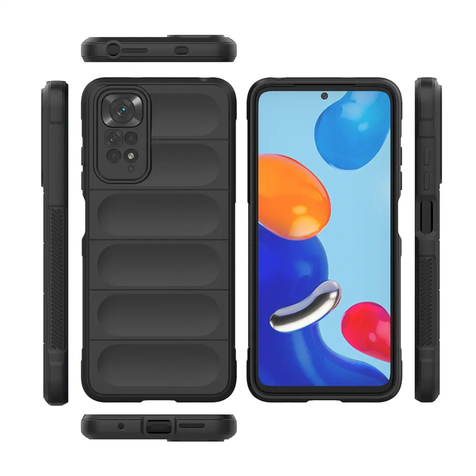 Luxury Liquid Silicone Coque Global Shockproof Case and 3D Glass Protector For Redmi Note 11/Note 11 Pro - Image 24