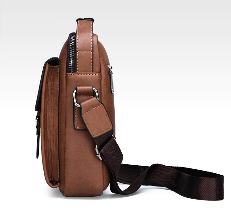 Luxury Brand Vintage Leather Messenger Shoulder Bag - Image 17