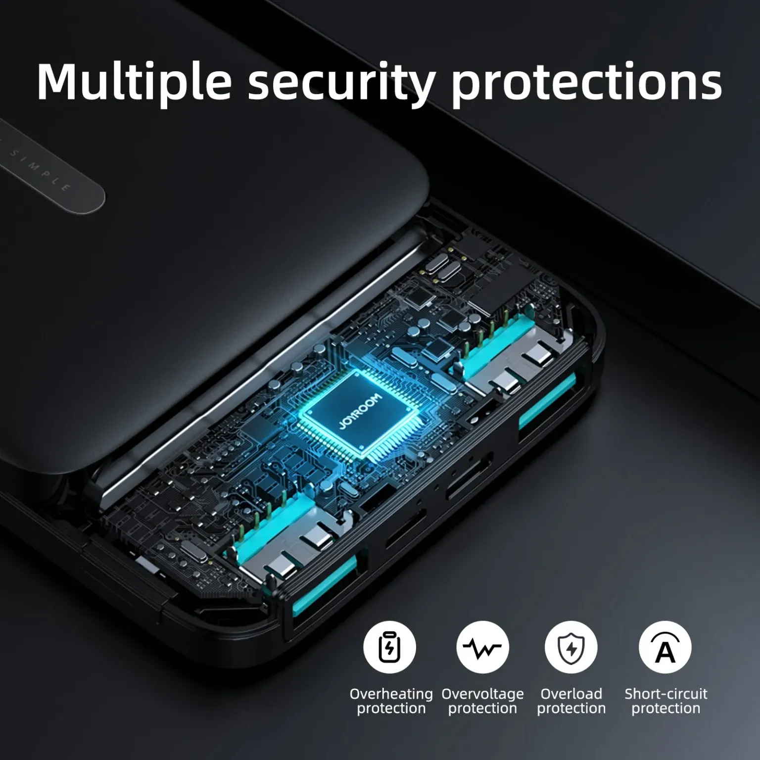 Joyroom Slim Dual Ports Output Portable 10,000mah Power bank - Image 2