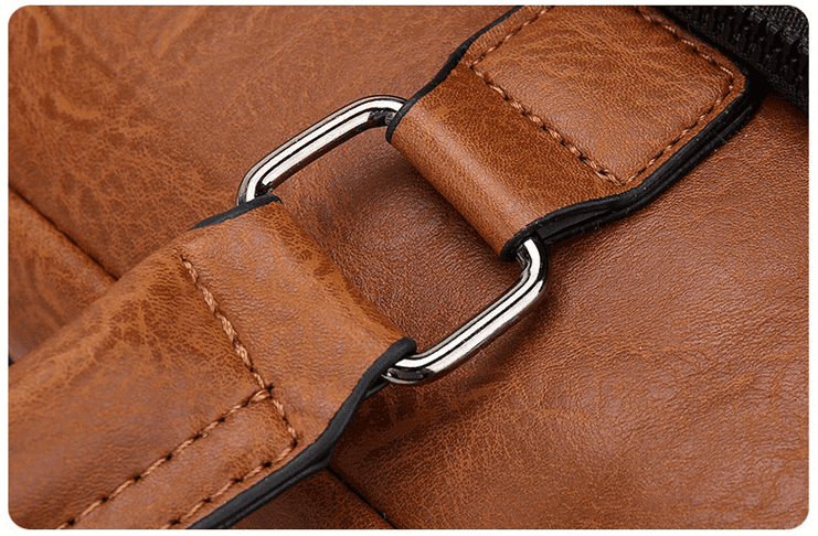 JEEP BULUO Waterproof Retro PU Leather Business Laptop Bag - Image 7