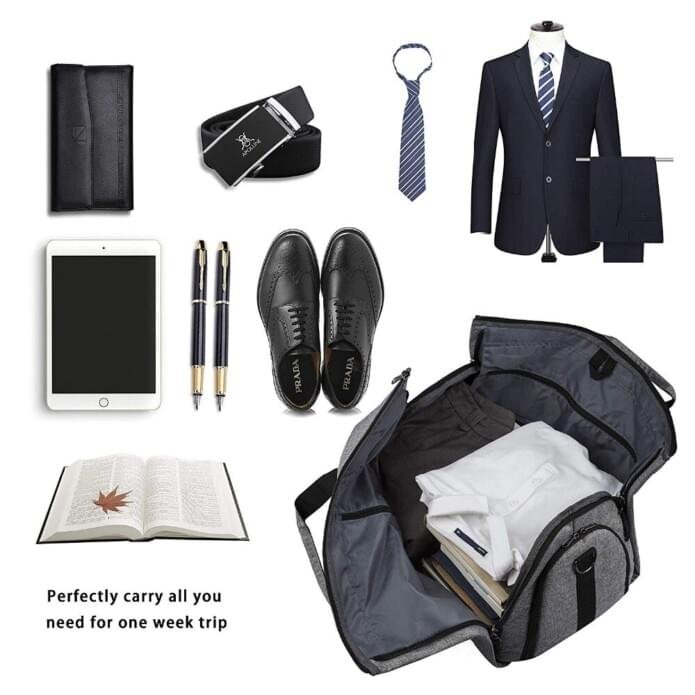 Duffle Trip Waterproof Business Multifunction Portable Travel Storage Suits Shoulder Bag - Image 11