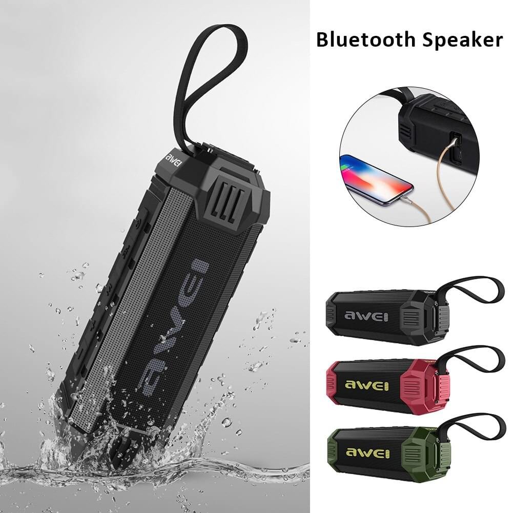 AWEI Y280 Waterproof Bluetooth Portable Outdoor wireless speaker Audio StereoTrack Sound box - Image 10