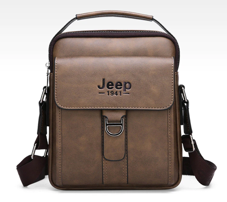 Luxury Brand Vintage Leather Messenger Shoulder Bag - Image 2