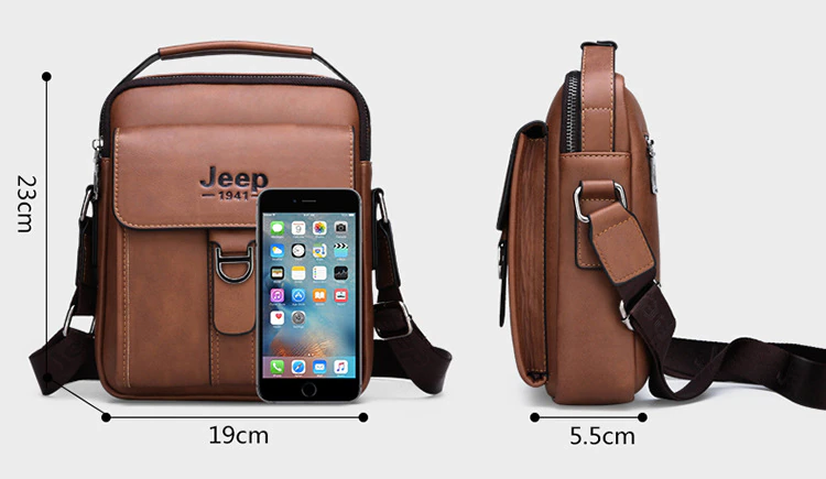 Luxury Brand Vintage Leather Messenger Shoulder Bag