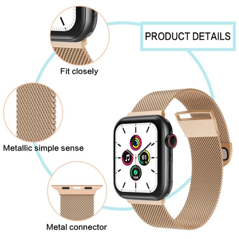 Milanese Magnetic Loop Strap bracelet Band For iWatch Series - Image 11
