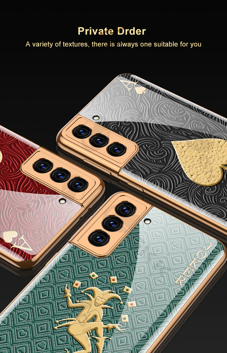 Luxury Gold Plated Marble Tempered Glass Case for Samsung Galaxy S21 Plus - Image 5