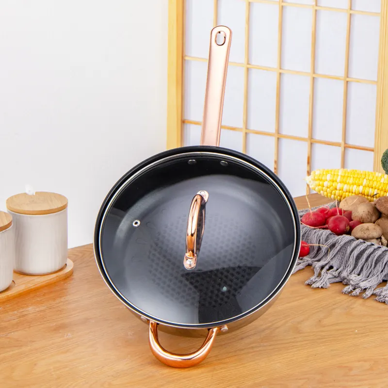 12 PCS Kitchenware Set Stainless Steel  Cooking Pots And Pans Pot Set With Glass Lid - Image 13