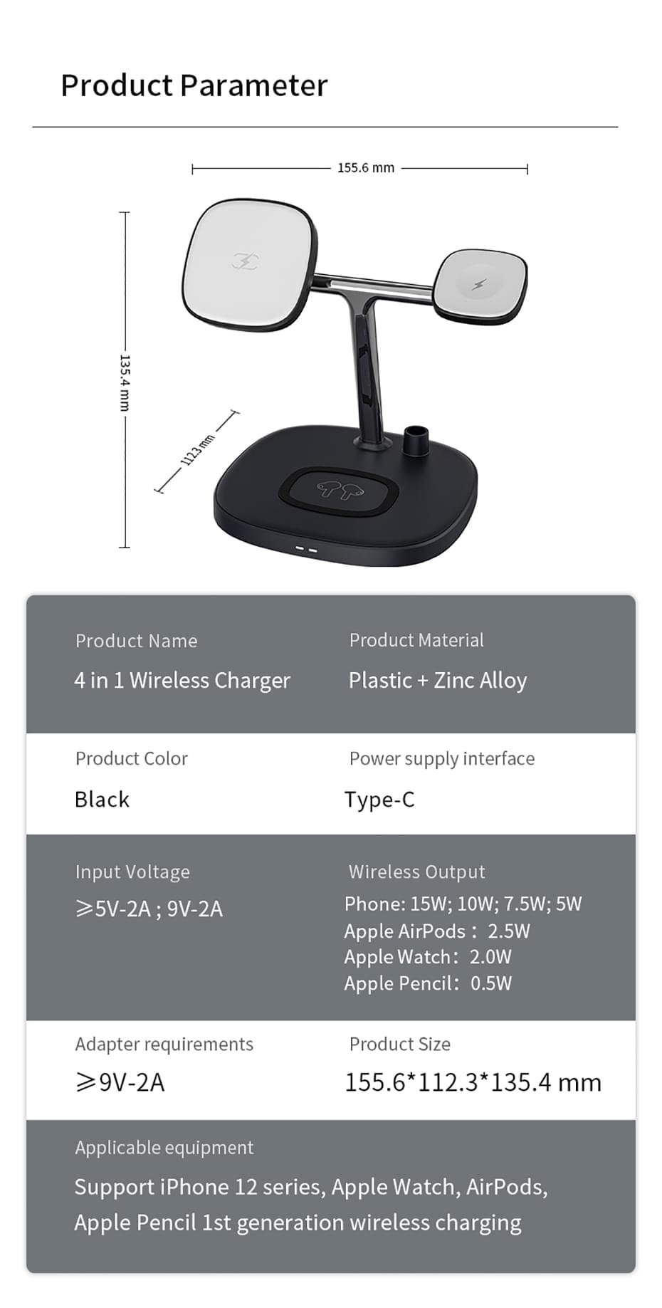 WiWU Smart 4 in 1 Wireless Magnetic Adjustable 15W Wireless Fast Charger for iPhones - Image 22