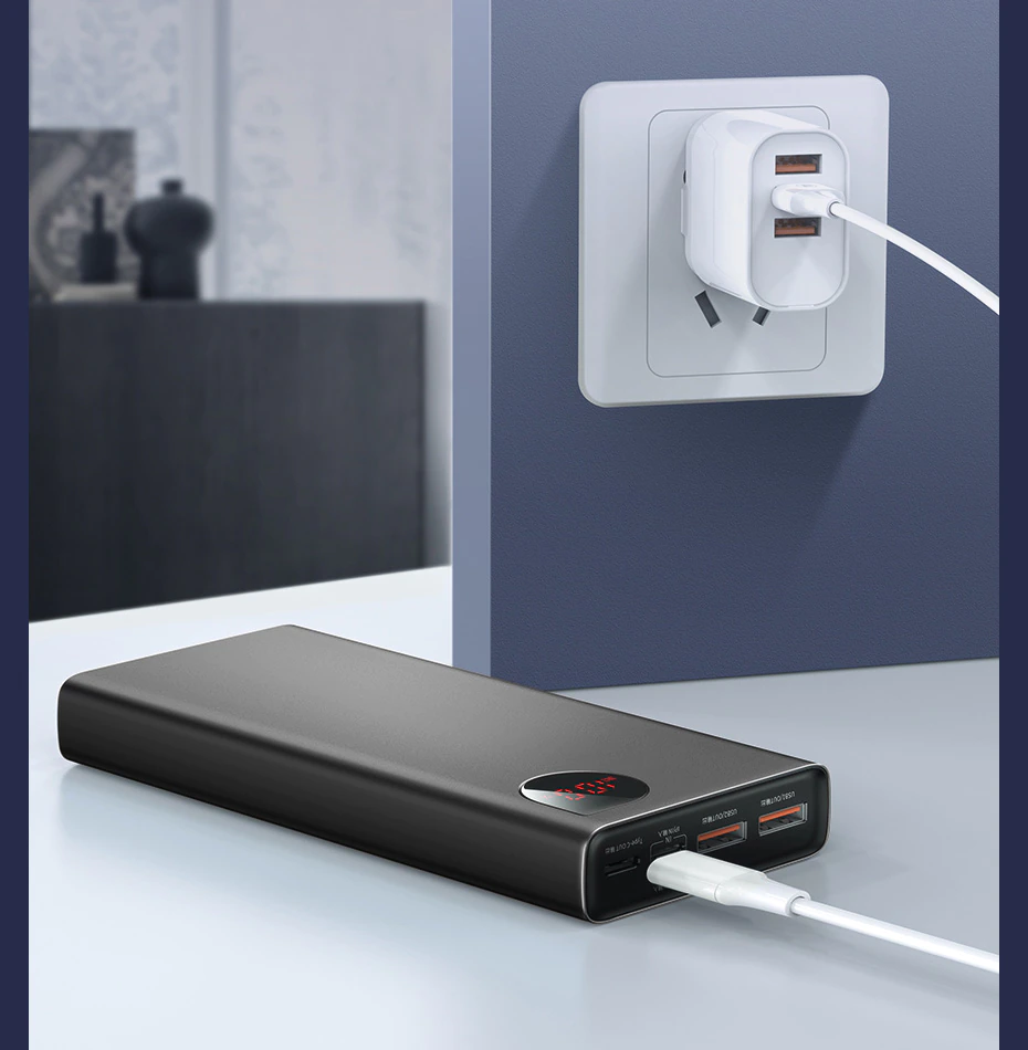 Baseus 22.5W Power Bank 20000mAh Portable Fast Charging Powerbank Type C PD Quick Charge Poverbank - Image 14