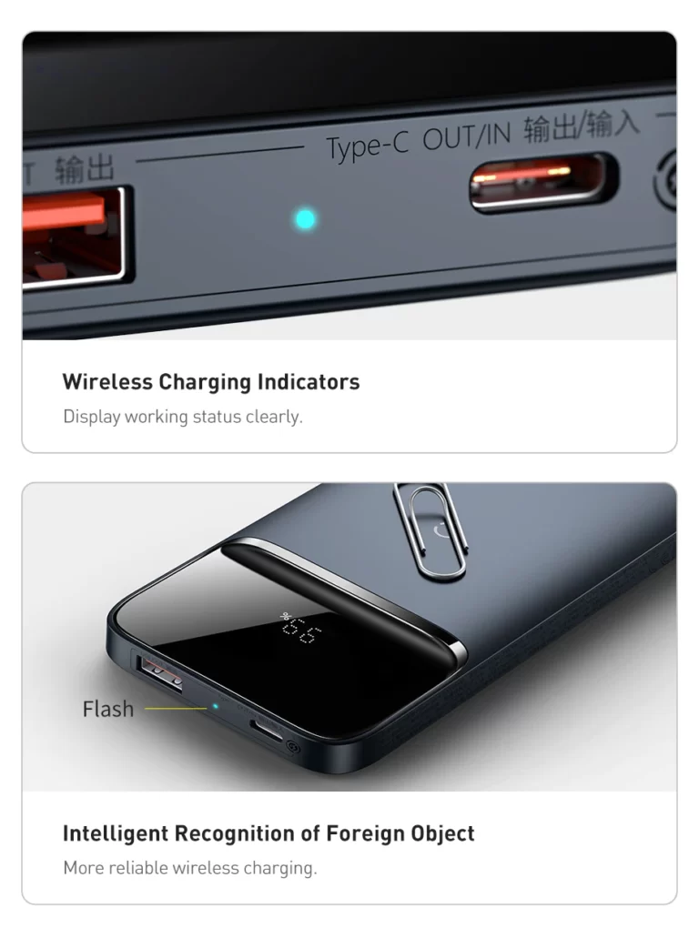 Baseus Magnetic Wireless Power Bank 10000mAh PD 20W Fast Charger Powerbank For iPhone Series - Image 13