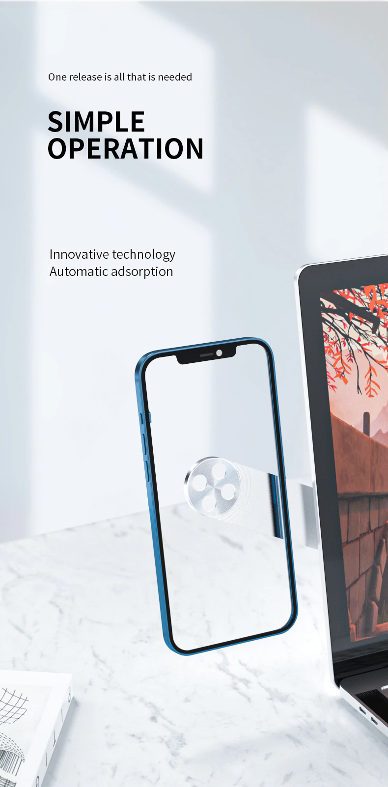 Magnetic Mount Universal Extension Laptop Stand For Mobile Phones - Image 6