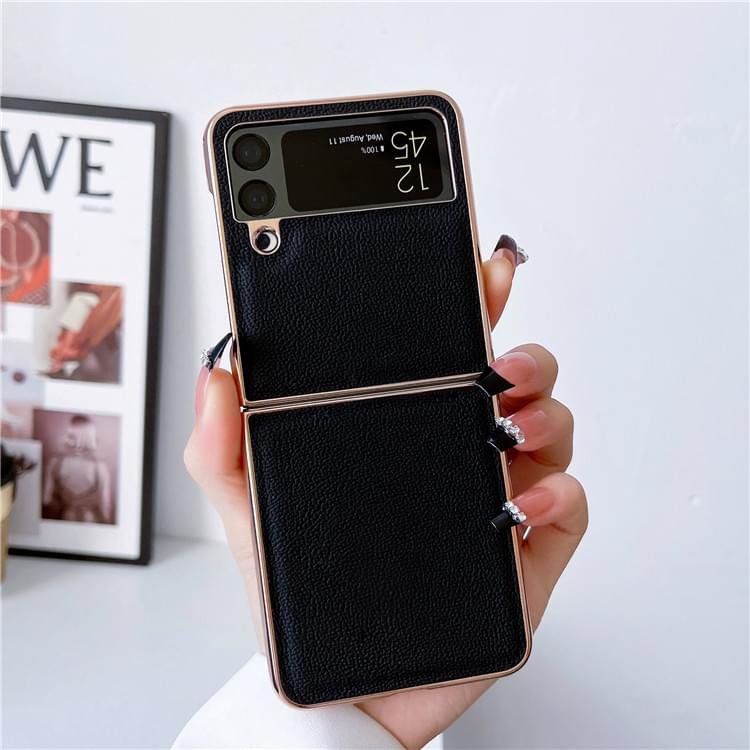 New luxury Premium Electroplated Eolden Shockproof Fashion Case Cover For Samsung Galaxy Z Flip Series - Image 19