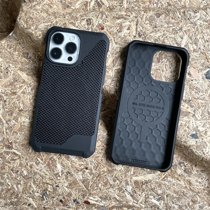 Magnetic Magsafe absorption Leather Phone Case Cover and 3D Glass Protector For iPhone 14 Pro Max - Image 4