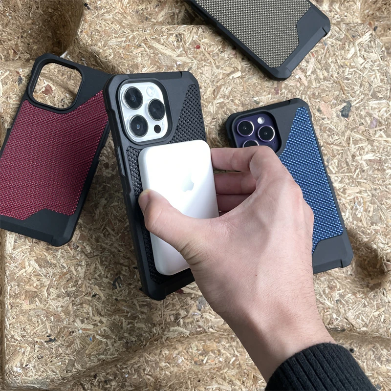 Magnetic Magsafe absorption Leather Phone Case Cover and 3D Glass Protector For iPhone 14 Pro Max - Image 6