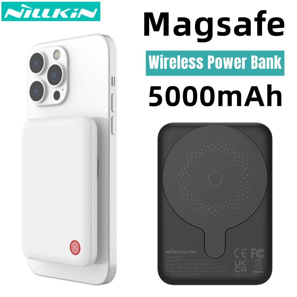 NILLKIN Magnetic 5000mAh 15W Portable Wireless  Battery Pack Powerbank
