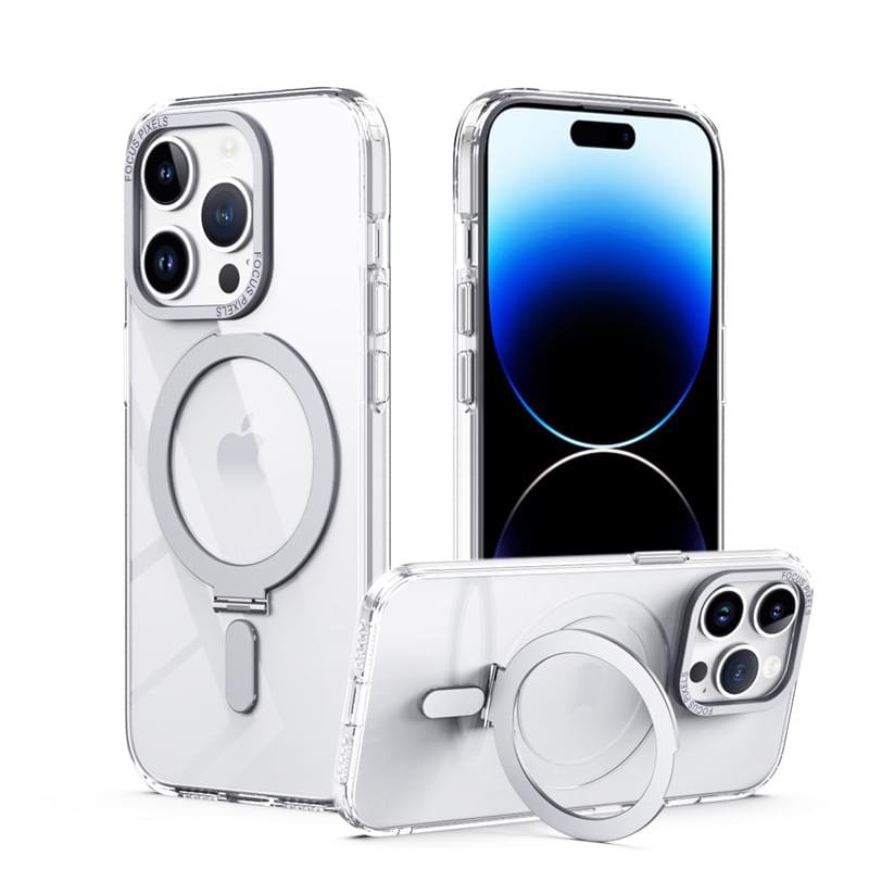 Luxury Premium Magnetic 360° Rotation Stand Ring Holder Frosted Transparent Case Cover For iPhone 11 Pro Max/12 Pro Max - Image 16