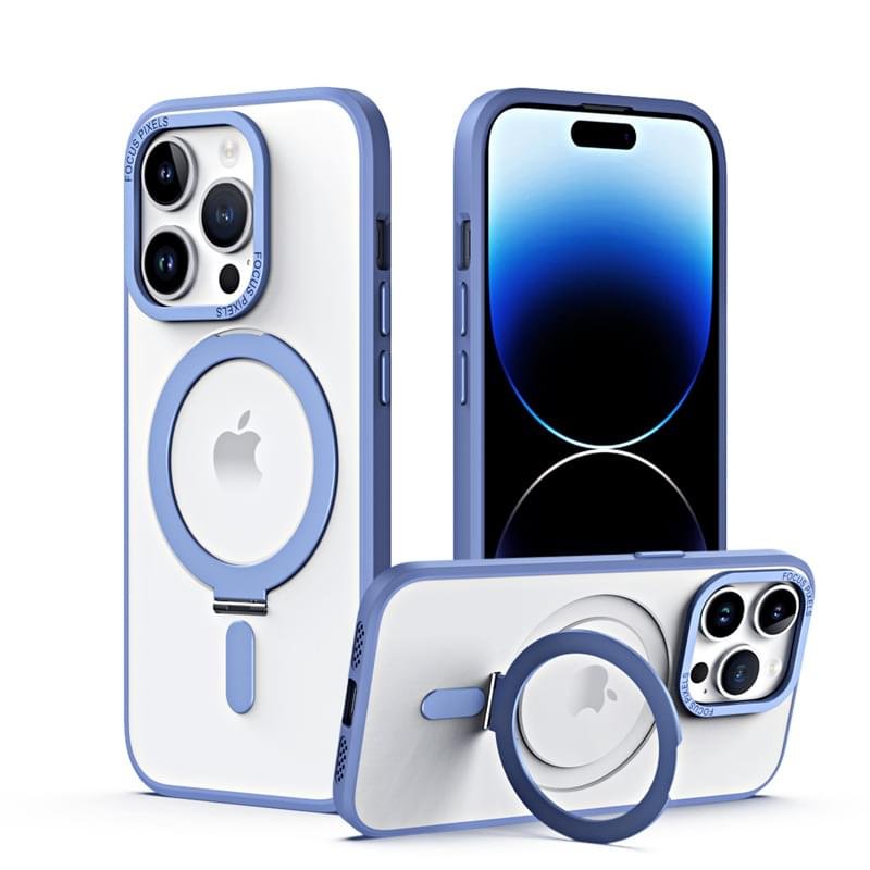 Luxury Premium Magnetic 360° Rotation Stand Ring Holder Frosted Transparent Case Cover For iPhone 11 Pro Max/12 Pro Max - Image 17