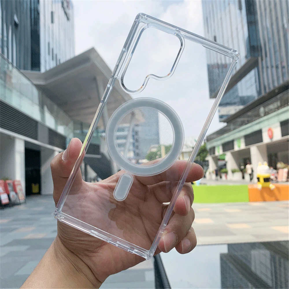 Luxury Magsafe Magnetic Wireless Charging Case For Samsung Galaxy S23 Ultra - Image 8