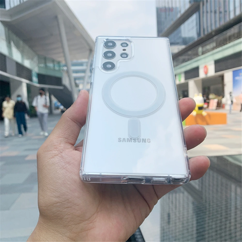 Luxury Magsafe Magnetic Wireless Charging Case For Samsung Galaxy S23 Ultra - Image 9