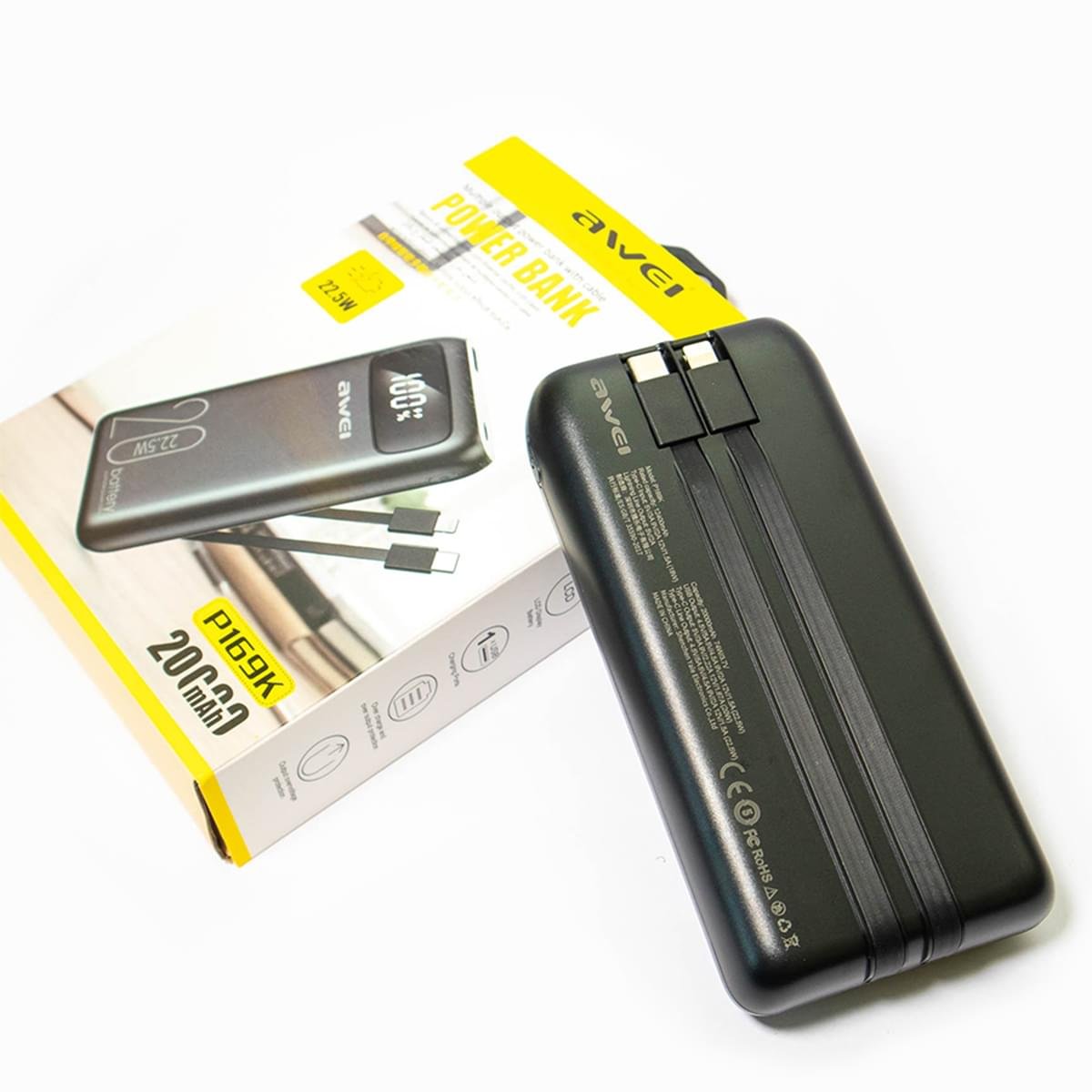 Awei P169K Fast Charging 20,000Mah Power bank - Image 9