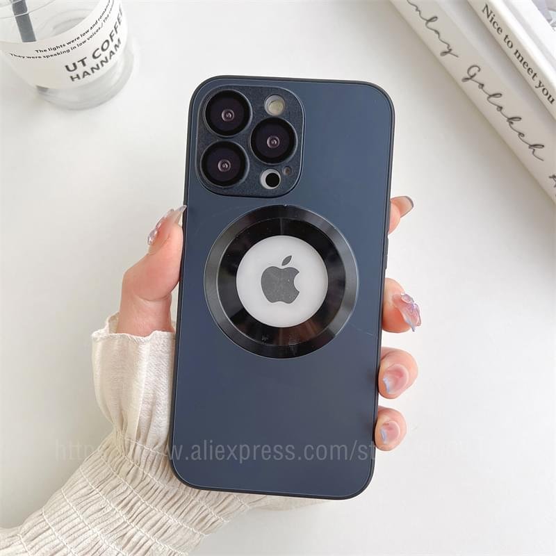 Luxury Fashion Frosted AG Silicon Frame Anti-drop With Lens Case Cover For iPhone Series - Image 5
