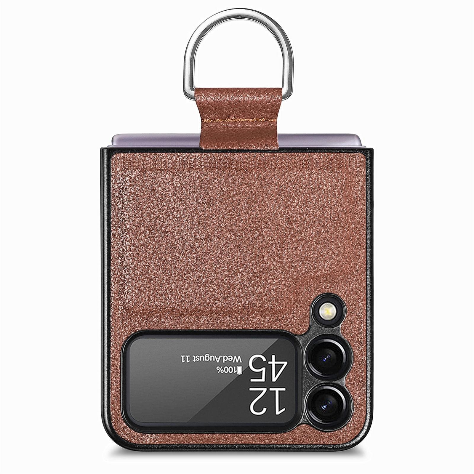 Luxury Premium Anti-Scratch Leather Phone Case Cover for Samsung Galaxy Z Flip 3 5G/ Z Flip 4 5G - Image 13