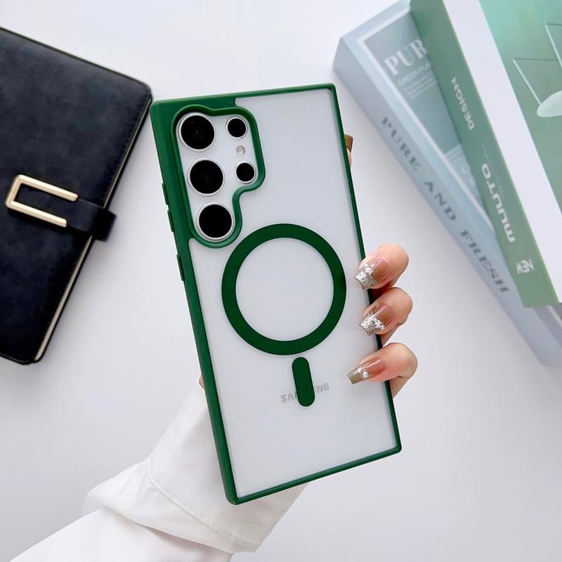 Luxury Premium Transparent Magsafe Wireless Charge Case Cover For Samsung Galaxy S23 Series - Image 28