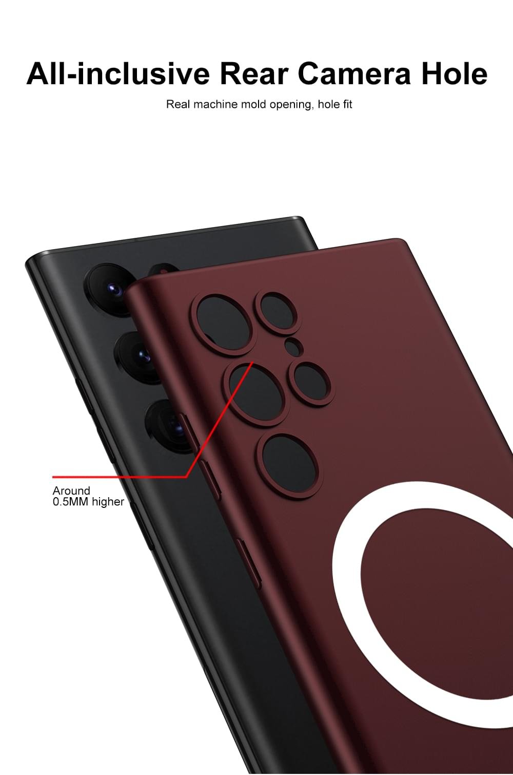 Luxury Wireless Magsafe Charging Matte TPU Soft Cover For Samsung Galaxy S23 Ultra - Image 2