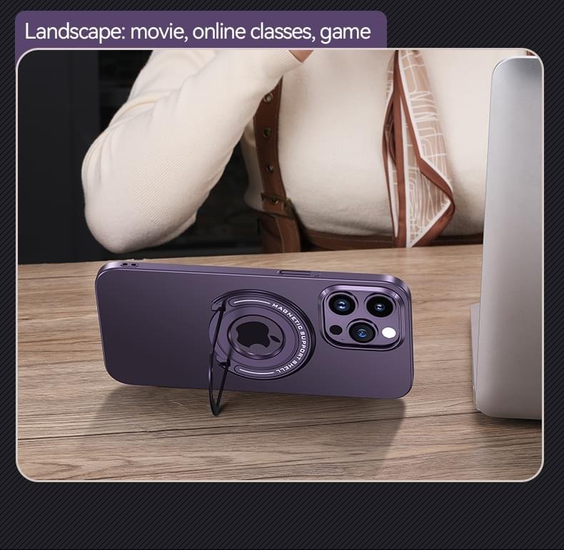 Luxury Magnetic Stand Magsafe Wireless Charger Case Cover For iPhone 12 Pro Max - Image 16