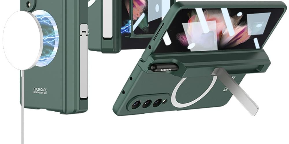 Magsafe Wireless Charging Magnetic Hinge Pen Holder Stand Case Cover For Fold 3 /Fold 4 - Image 15