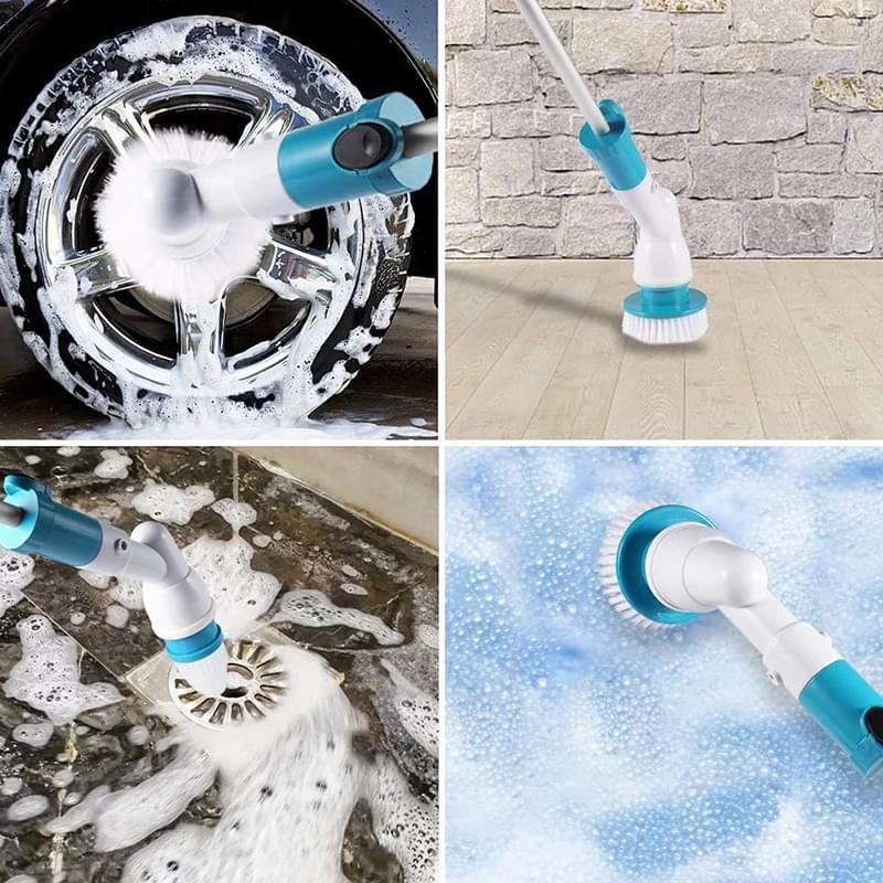 Electric Rechargeable Adjustable Cordless Spinning  Scrubber Brush - Image 3