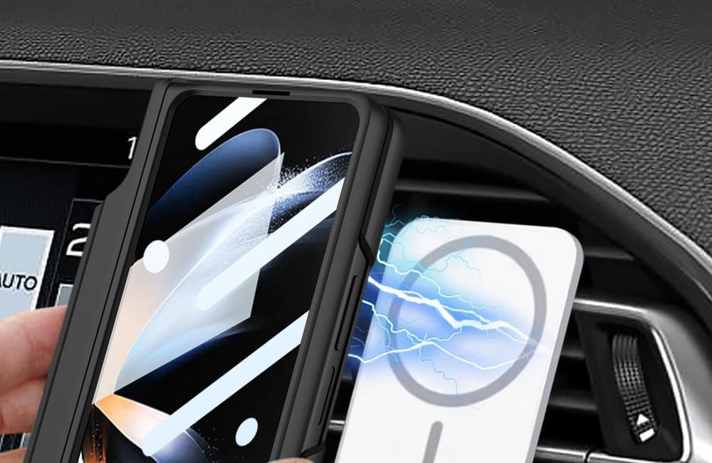 Magsafe Wireless Charging Magnetic Hinge Pen Holder Stand Case Cover For Fold 3 /Fold 4 - Image 14