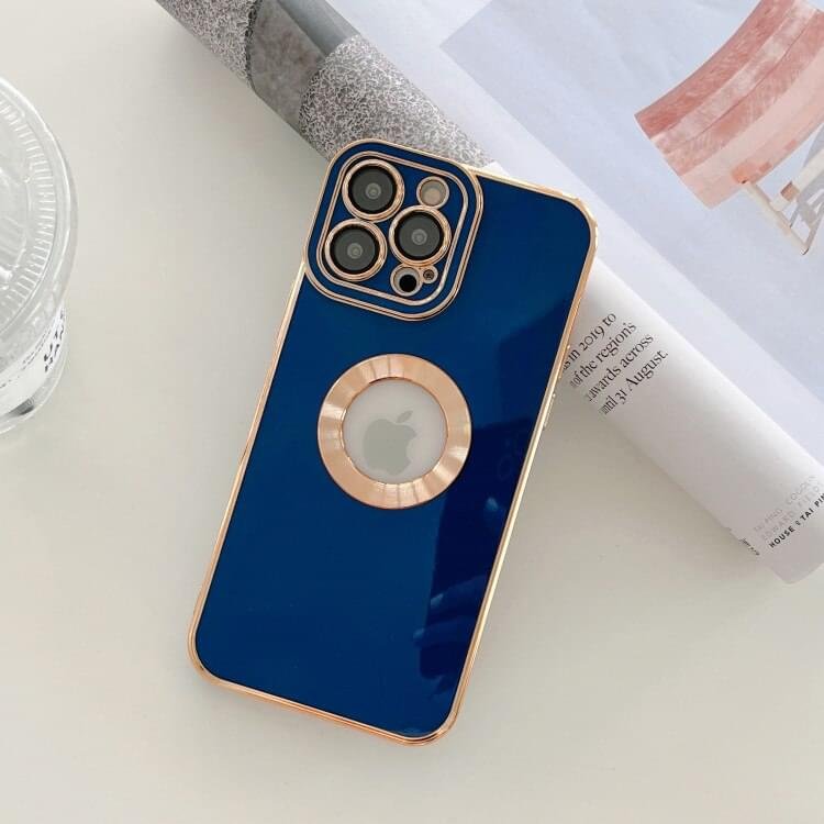 Luxury Soft Electroplated Phone Mini Hollow Out Silicone Case Cover and 3D Glass Protector For iPhone 13 and 14 Series - Image 9