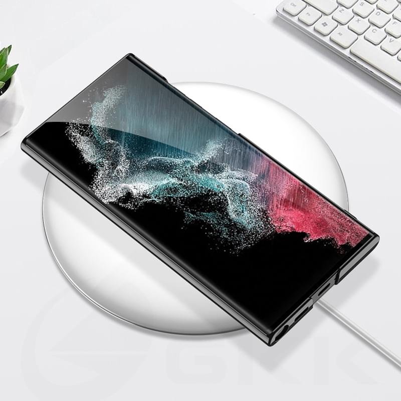 GKK Transparent Plating Bracket Plastic Case Cover For Galaxy S23 Ultra - Image 14