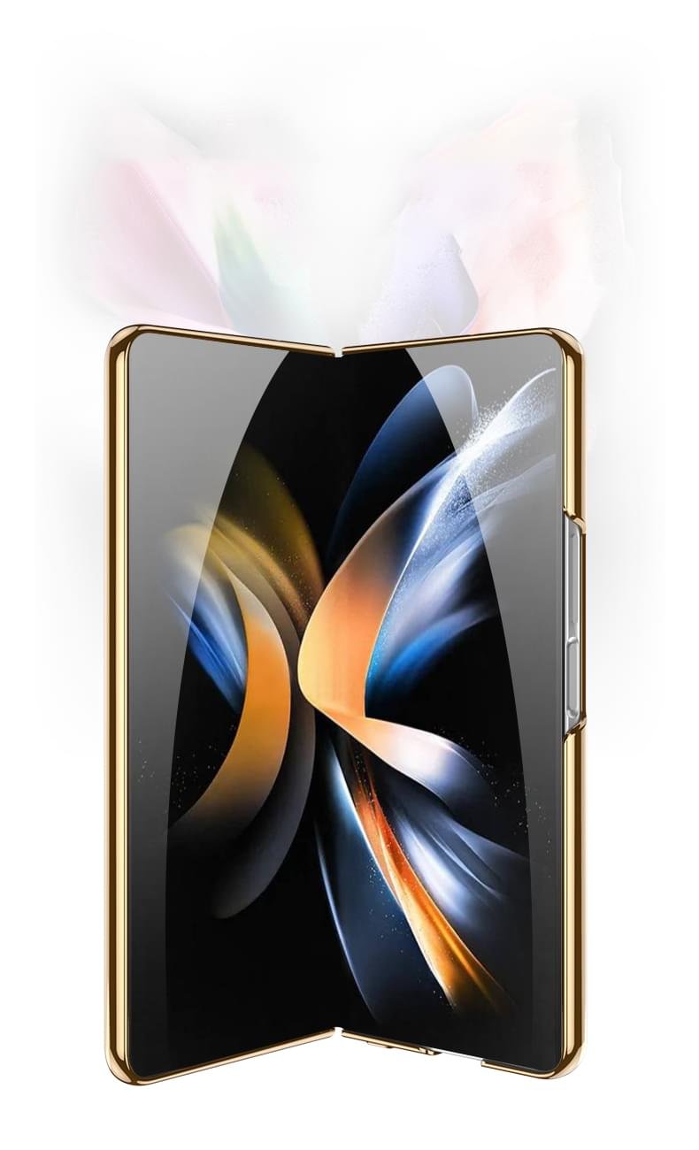 Luxury Premium Electroplated Marble Case Cover For Samsung Galaxy Z Fold 4 - Image 25