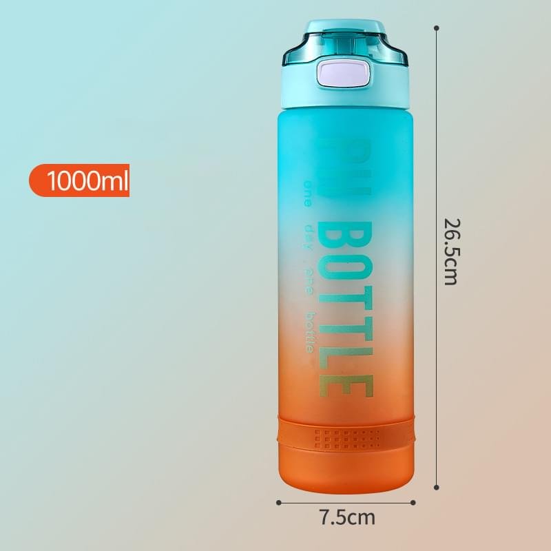 1000ml Sports Fitness Space Cup Gradient Color Portable Fitness Water Bottle - Image 16