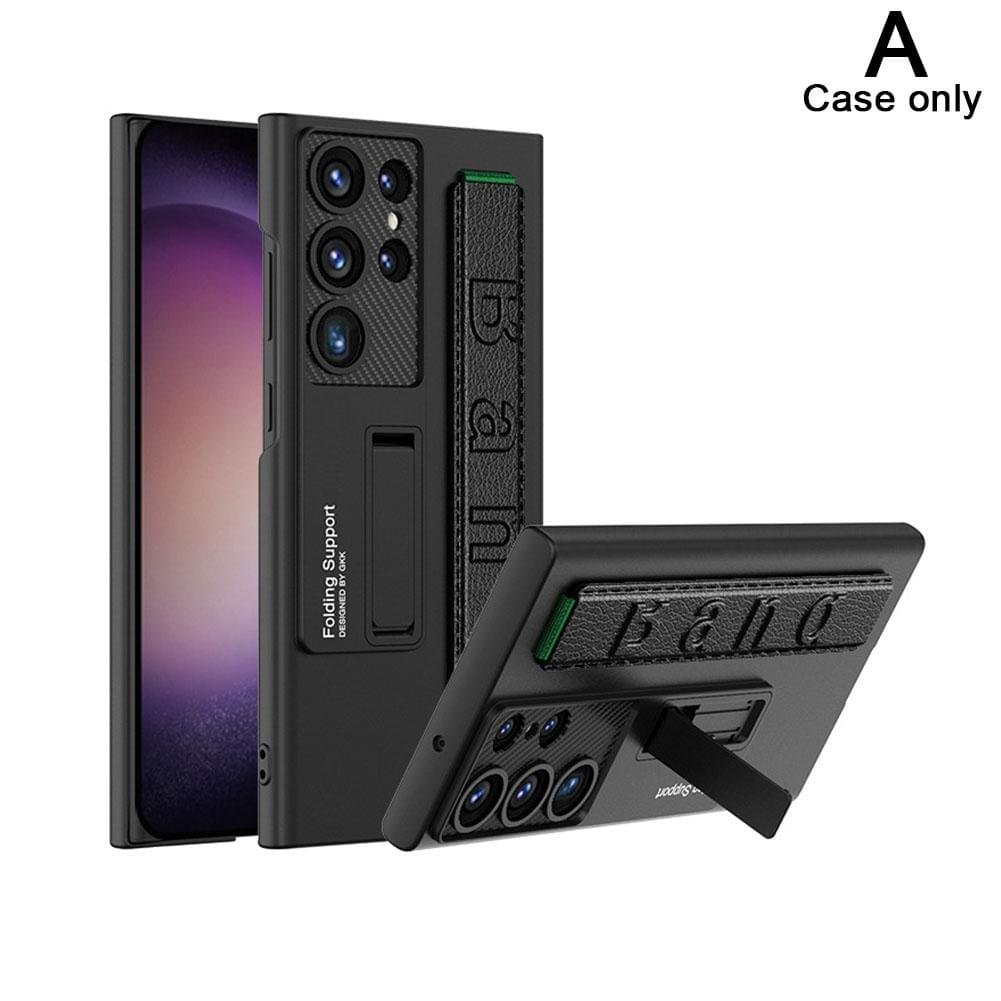 Luxury Holder Stretch Wristband Shockproof Protection Hard Back Cover For Samsung Galaxy S23 Series - Image 6