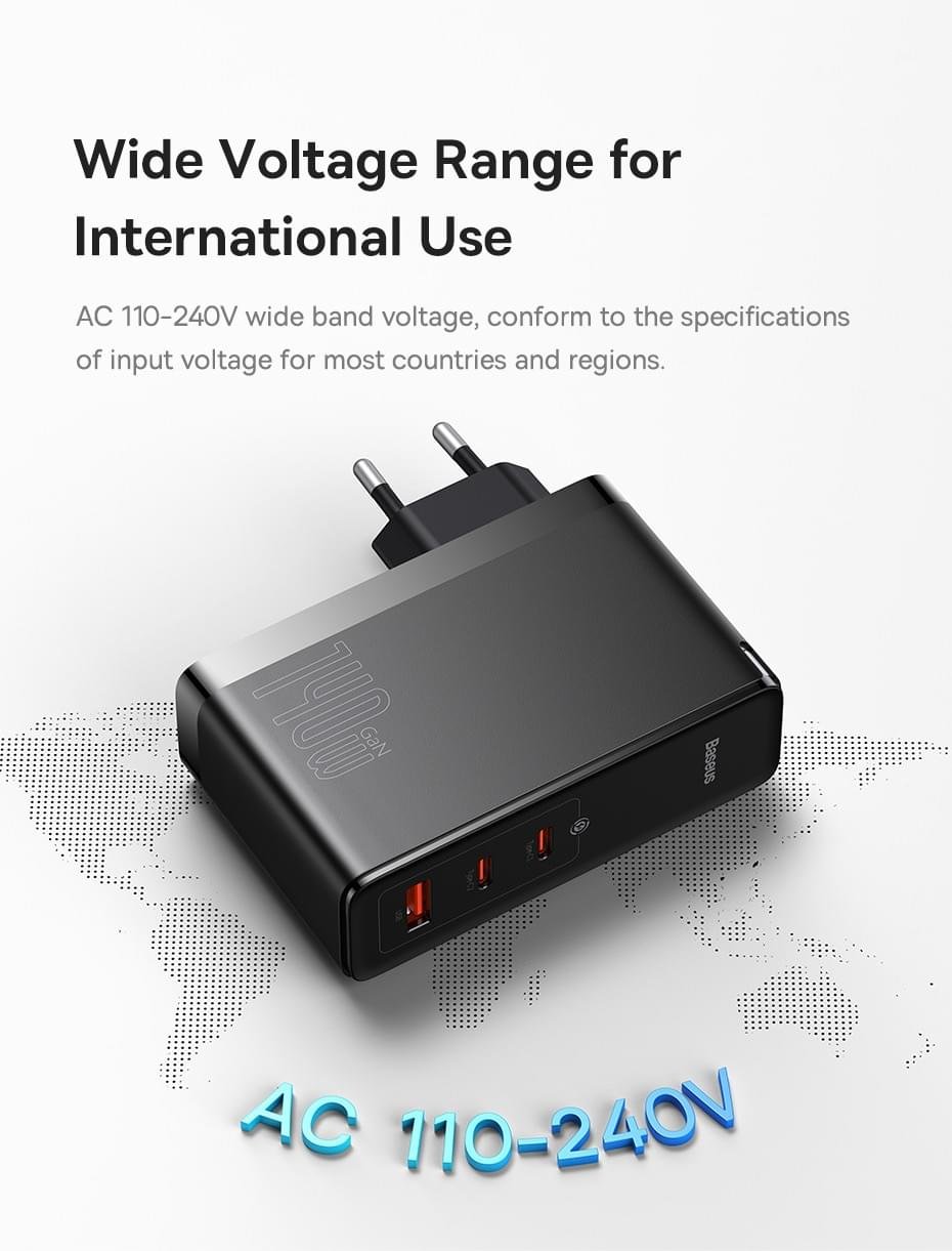 Baseus 140W GaN Charger USB Type C PD3.1 Fast Charge - Image 12