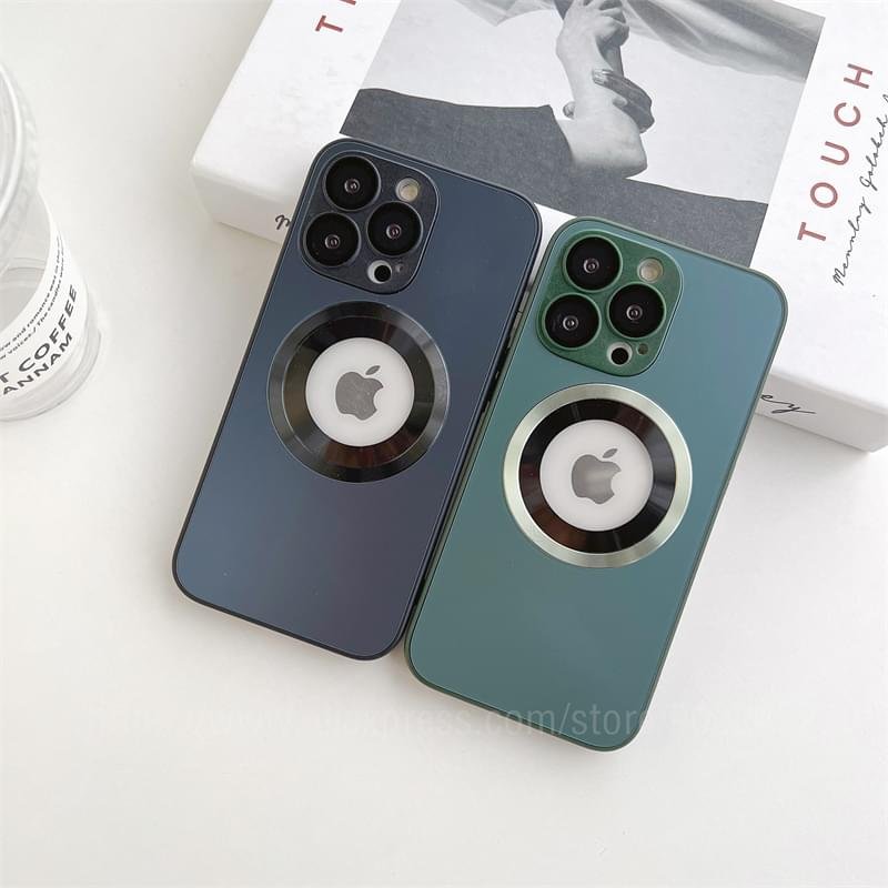 Luxury Fashion Frosted AG Silicon Frame Anti-drop With Lens Case Cover For iPhone Series - Image 20