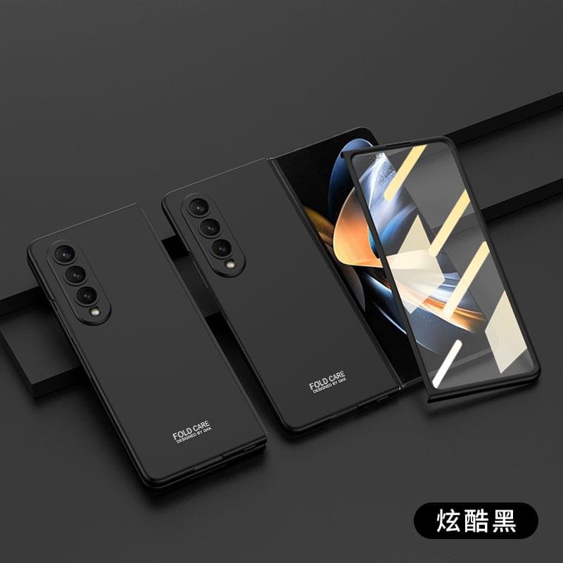 Luxury Ultra Thin Hard PC Front Tempered Glass Phone Cover For Samsung Galaxy Z Fold 3/Z Fold 4 - Image 7