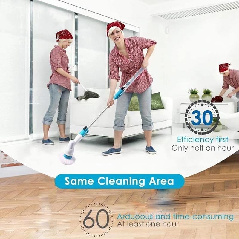 Electric Rechargeable Adjustable Cordless Spinning  Scrubber Brush - Image 14