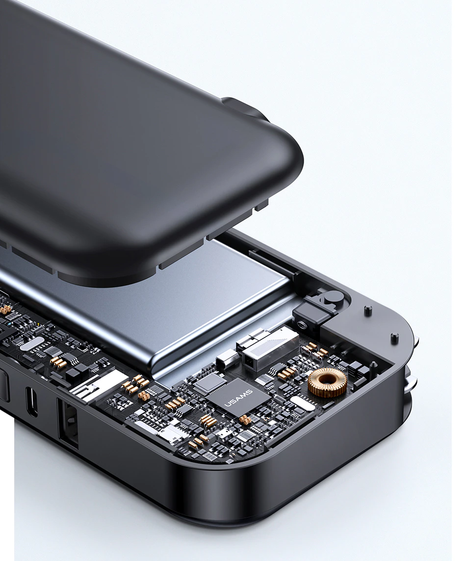 Usams 3IN1 Fast Charging 10,0000Mah Power bank and Wall Charger - Image 8