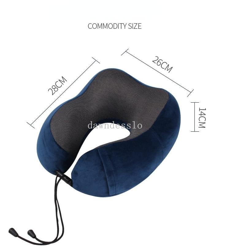 Memory Foam U-shaped Neck Soft Travel Pillow Massage - Image 5