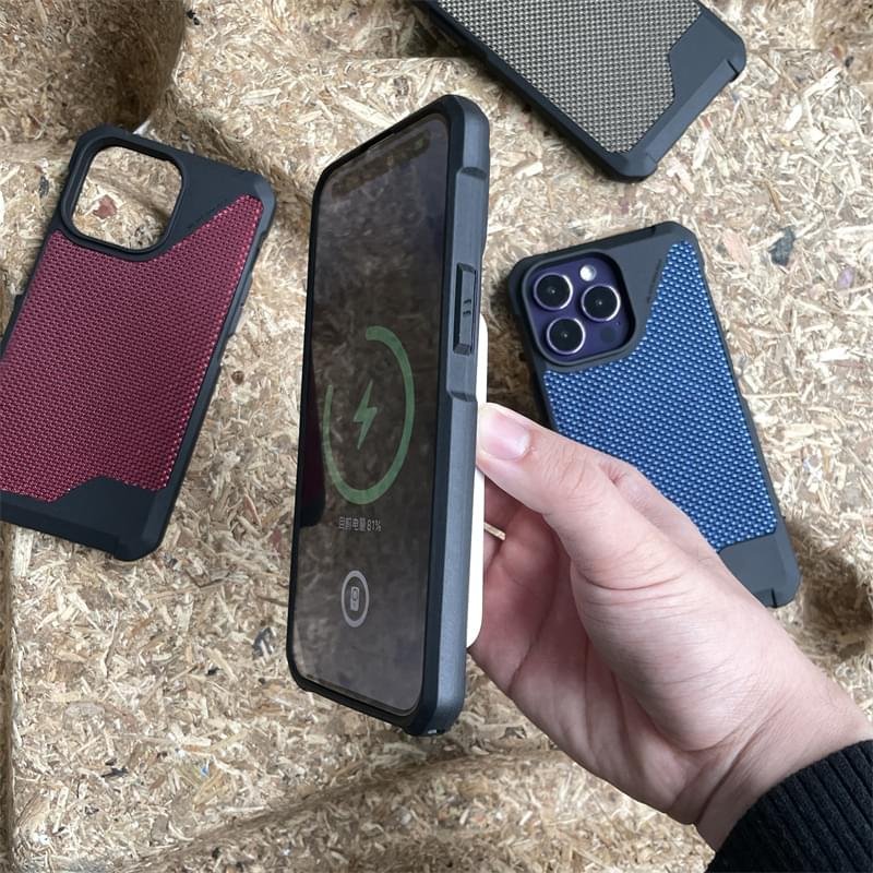 Magnetic Magsafe absorption Leather Phone Case Cover and 3D Glass Protector For iPhone 14 Pro Max - Image 8