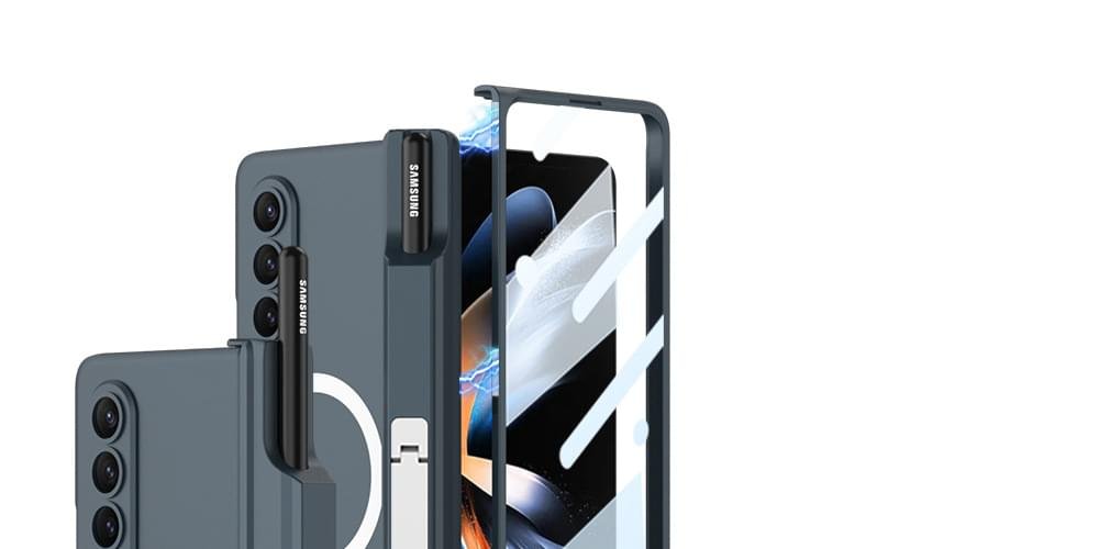 Magsafe Wireless Charging Magnetic Hinge Pen Holder Stand Case Cover For Fold 3 /Fold 4 - Image 11