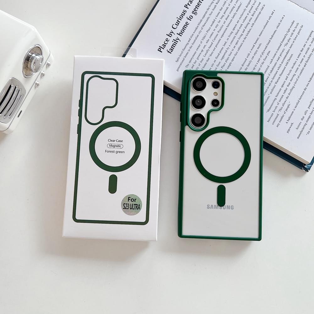 Luxury Premium Transparent Magsafe Wireless Charge Case Cover For Samsung Galaxy S23 Series - Image 24