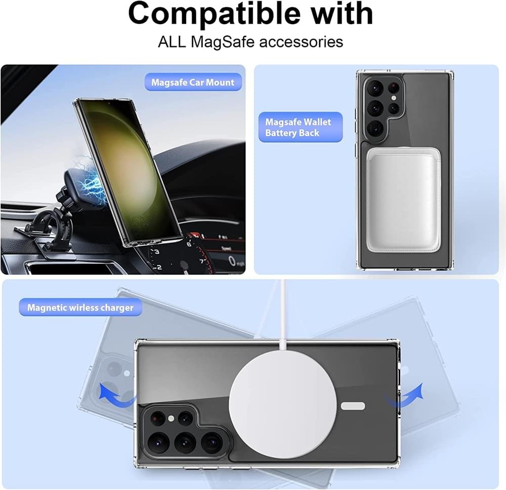 Luxury Magsafe Magnetic Wireless Charging Case For Samsung Galaxy S23 Ultra - Image 19