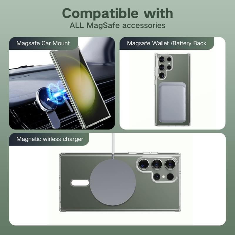 Luxury Magsafe Magnetic Wireless Charging Case For Samsung Galaxy S23 Ultra - Image 24